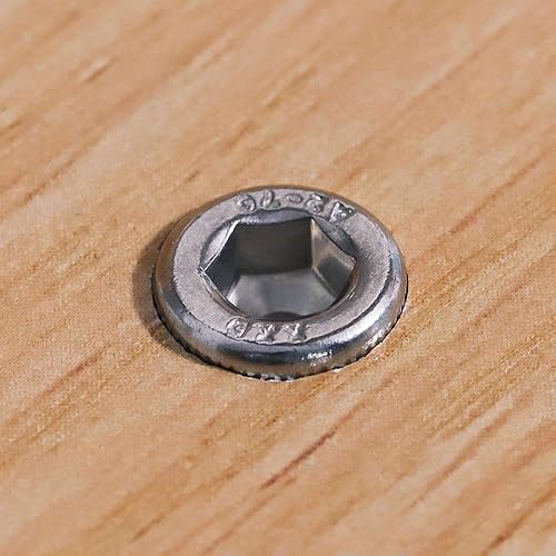 Miniatura 2 de Tornillos de cabeza hueca de 14-20 x 2" (20 unidades), accionamiento Allen hexagonal, acero inoxidable 188 304, rosca completa, acabado brillante,