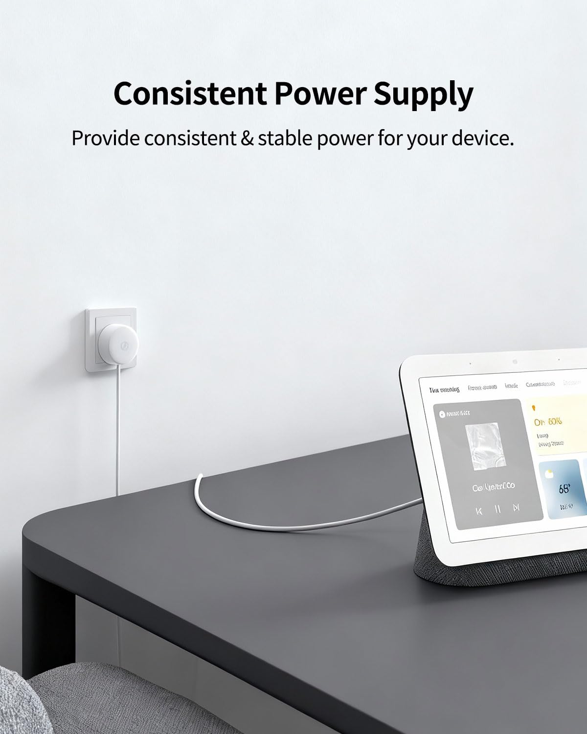 Superer 15W Kabel ładowarka Kompatybilny z Google Nest Hub, Nest-WiFi Router, Nest Mini 2. Generacji