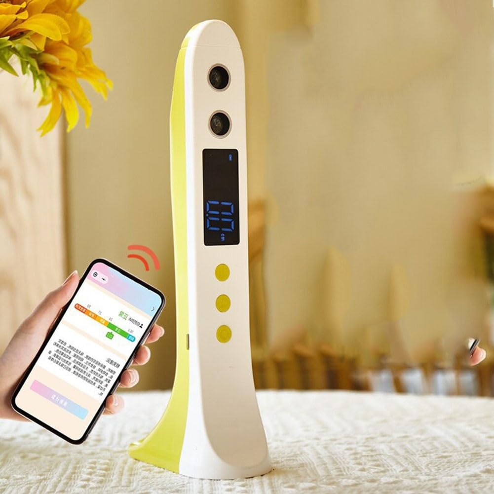 Stadiometro portatile ad ultrasuoni, stadiometro per altezza del corpo, strumento di misurazione senza fili, 200 cm, batteria non inclusa (verde)