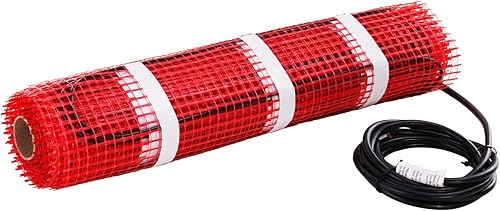 Miniatura 9 de VEVOR Floor Heating Mat, 20 Sq. ft, Electric Radiant in-Floor Heated Warm System with Digital Floor Sensing Thermostat, Includes Installation