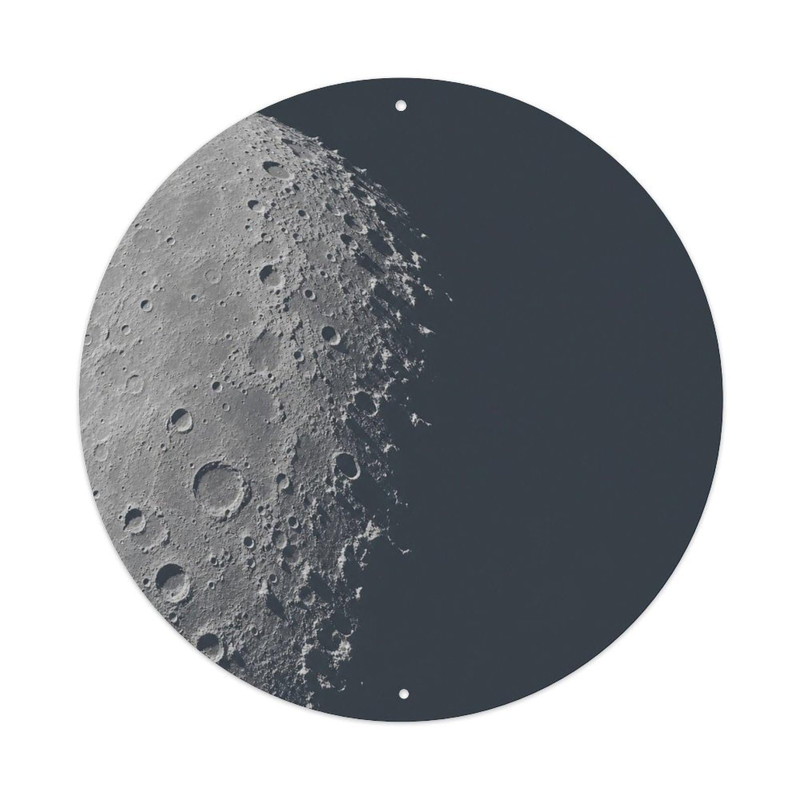 Starry Sky Moon Lunar Surface Solar System Metal Tin Sign