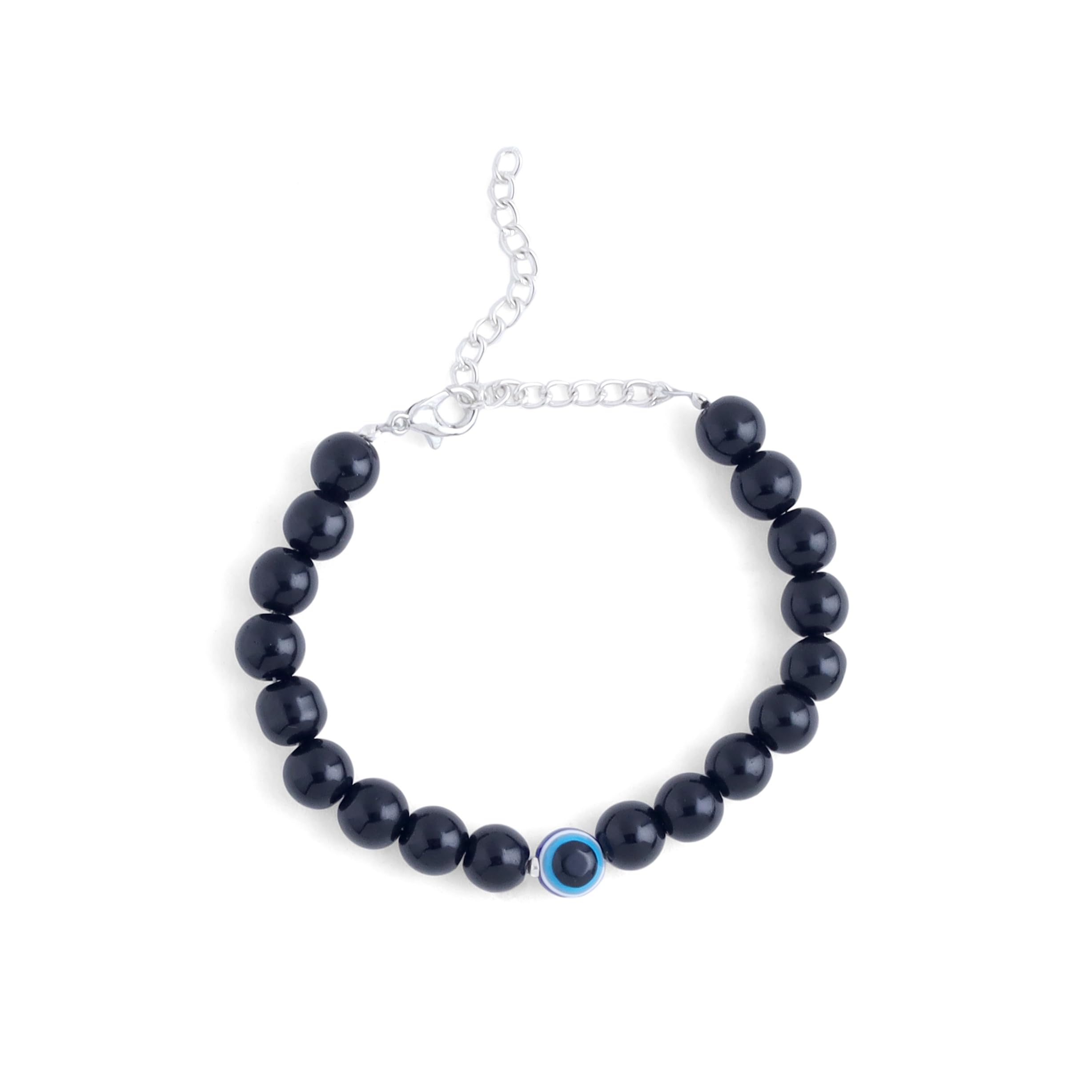 Samsiddhi Evil Eye Bracelet Nazar Black Adjustable Wristband Bracelet For Girls and Women (Black Beads Evil Eye) (B0CT8R4WP5) Amazon Price History, Amazon Price Tracker