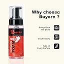 BUYORN Quick Shoe Cleaning Kit with Foam Cleaner & Medium Brush | White Shoe Cleaner for Sneakers, Sports Shoes & Canvas | Deep Clean Stain Remover | Easy Spray Formula | Restore Like-New Shine gallery image