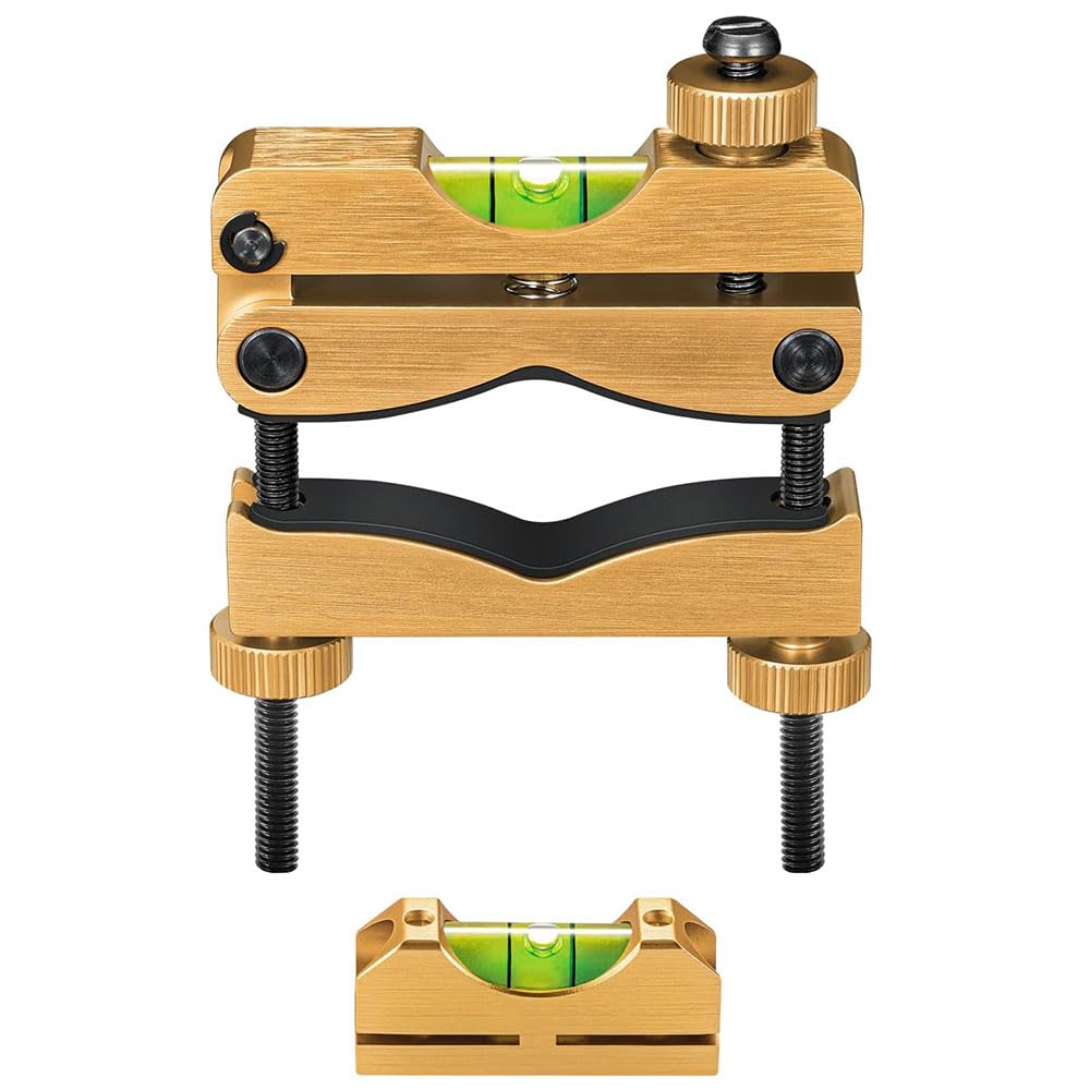 Paike Kit de Mise à Niveau pour Lunette de visée, Niveau de Montage Robuste avec Bulles magnétiques universelles, Gold