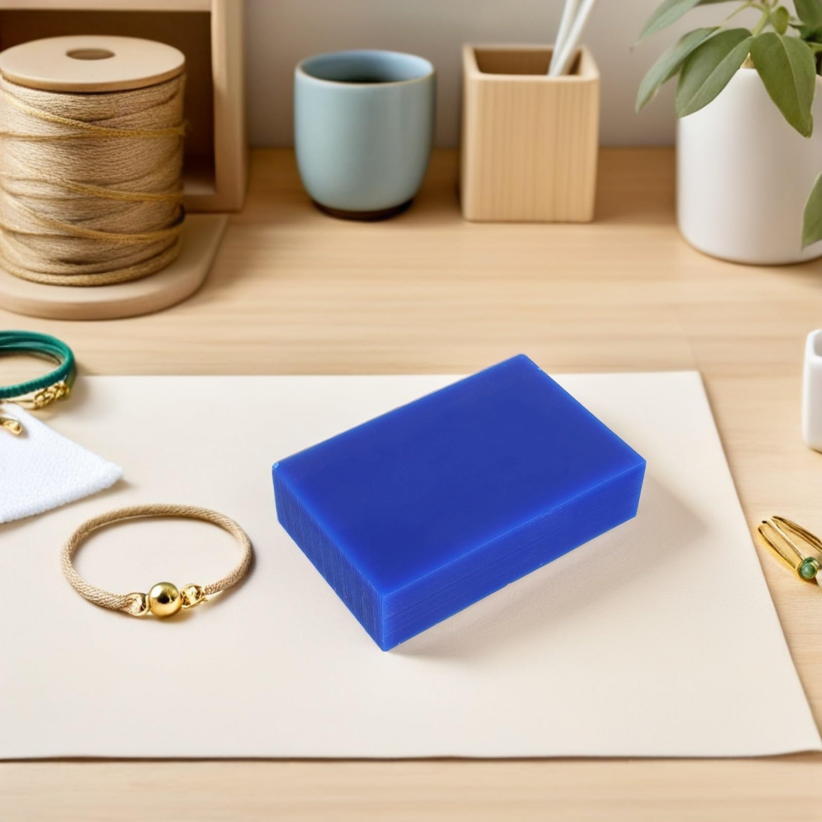 Rechteckiger Blauer Wachsblock für Schmuck zum Schnitzen mit Thermischer Zuverlässigkeit und Kreativem Design für Handgefertigte Bastelarbeiten im Atelier