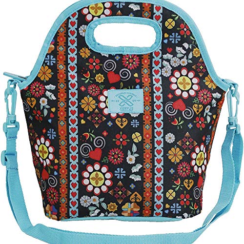Lancheira Térmica Feminina Estampa Floral Nylon Poliester 8442