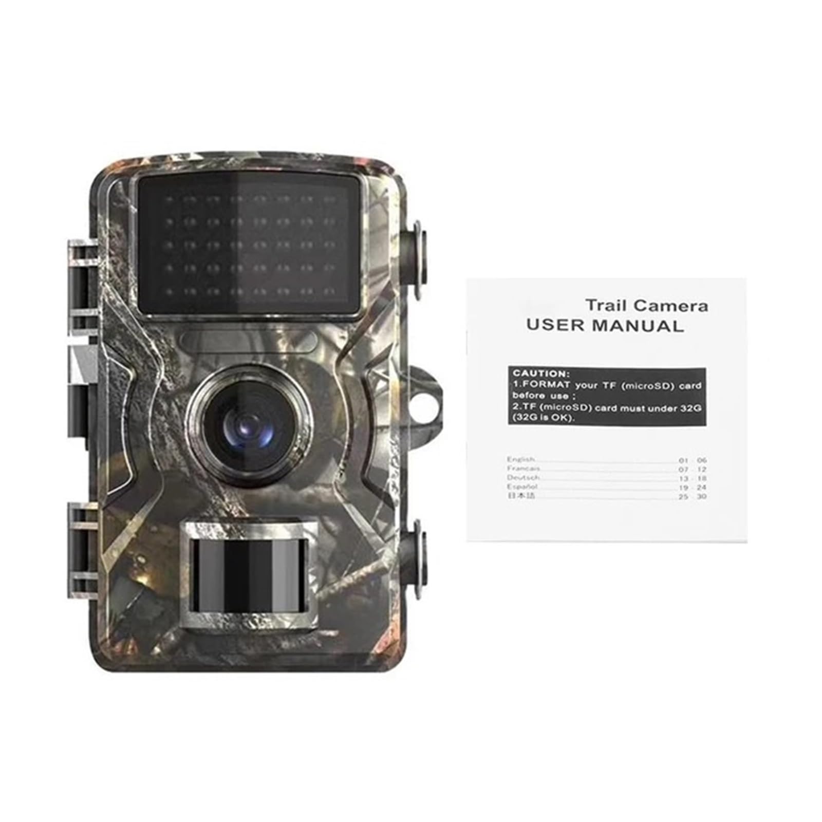 YFDGD Wildlife Camera 128GB Hunting Trail Camera Wildlife Night Vision Motion Activated Outdoor Forest Trigger Scouting Reliable Accurate Monitoring(Camera)
