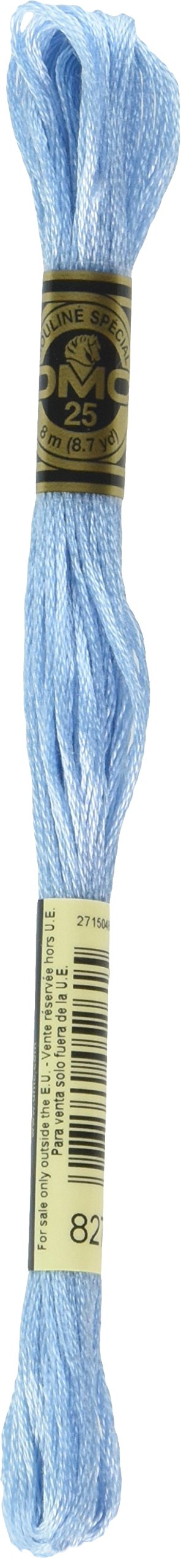 DMC 117-827 6 Strand Embroidery Cotton Floss, Very Light Blue, 8.7-Yard
