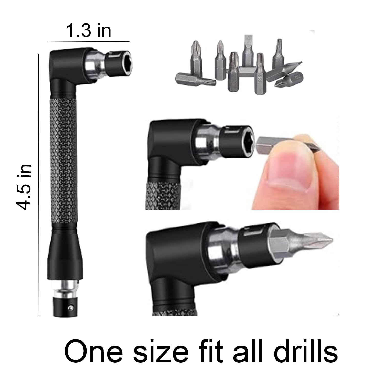 Drill Bit Extensions - Magnetic & Flexible Set -5