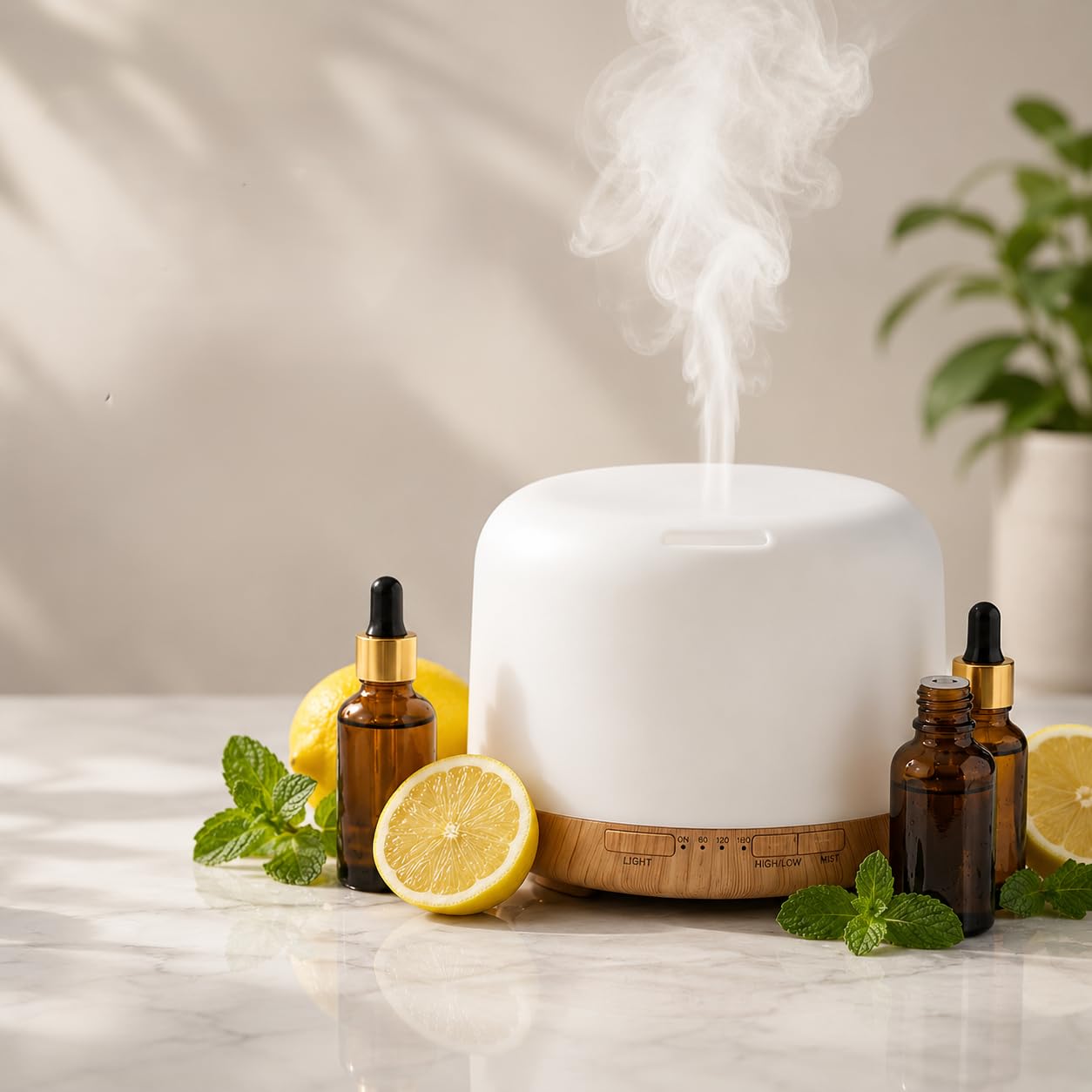 500 ml ultrasonic aroma diffuser & humidifier with led night light – essential oil diffuser for home, office & bedroom