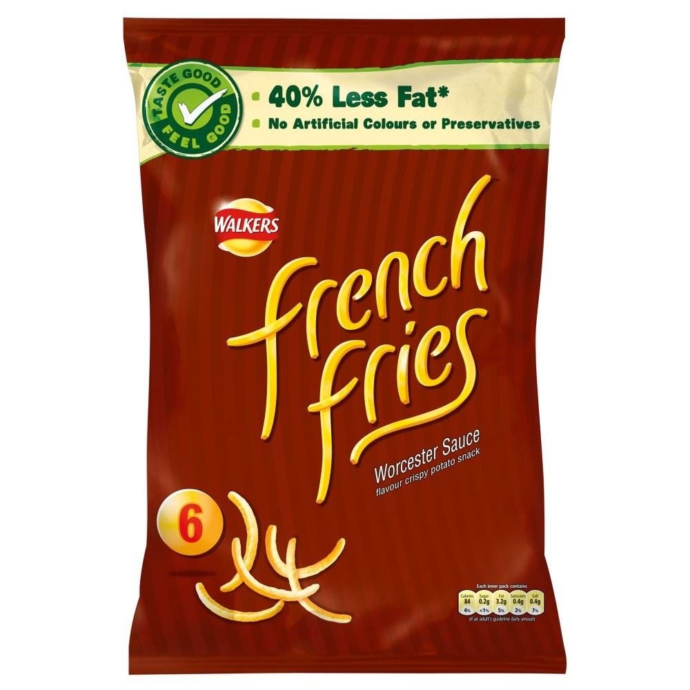 Walkers French Fries Worcester Sauce (6x19g)