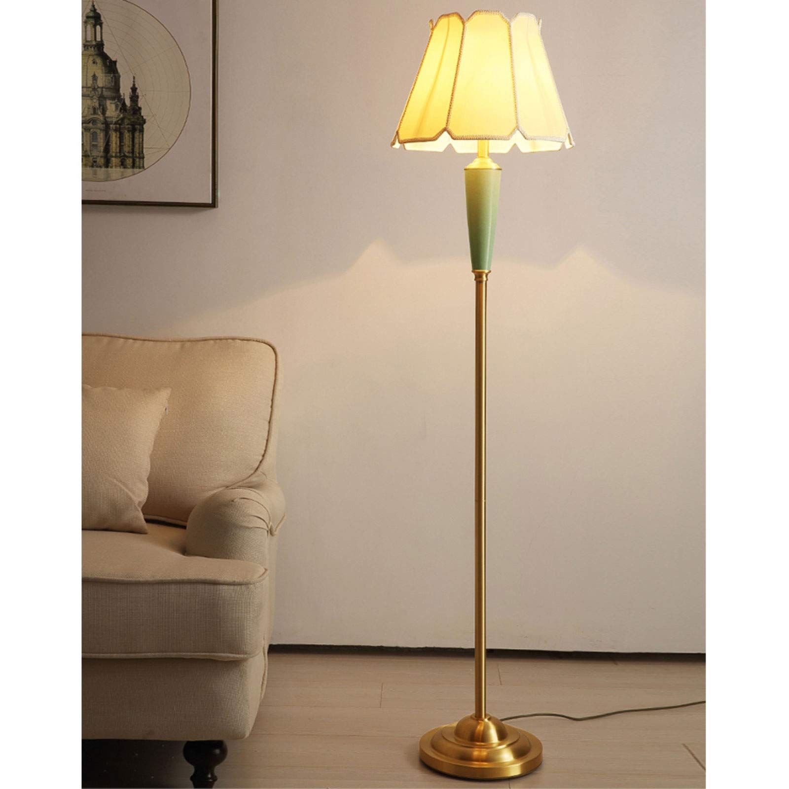 Lampada da terra Lampade da terra in metallo per soggiornoStudio Camera da letto Protezione per gli occhi LetturaMetallo dimmerabile con telecomando Camere da letto Lampade da terra che cambiano