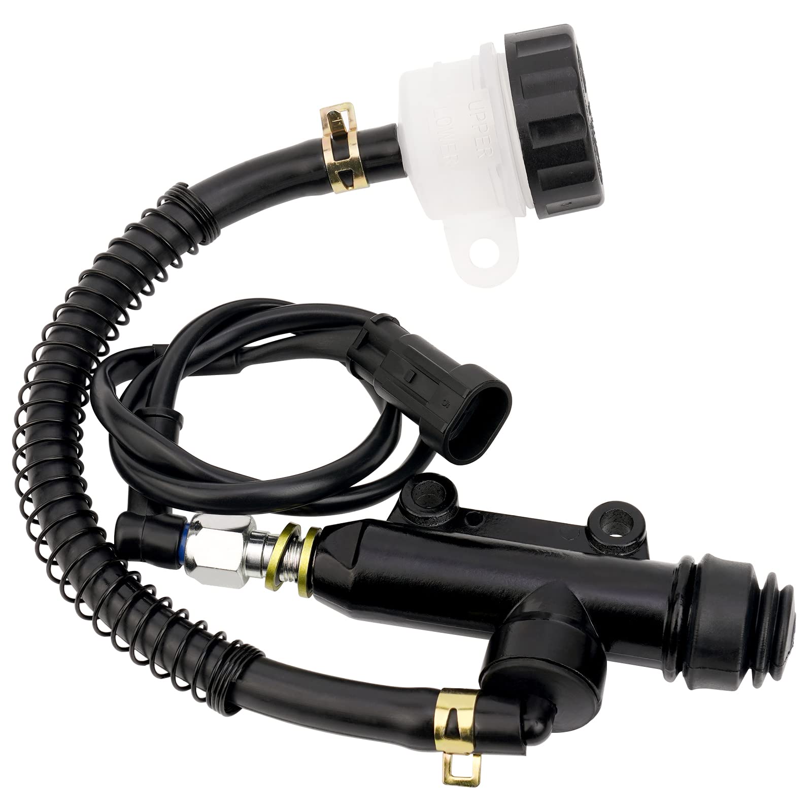 Pompa Freno Posteriore Moto Universale - Idraulica In Lega Di Alluminio Per Kawasaki Ninja E Altri