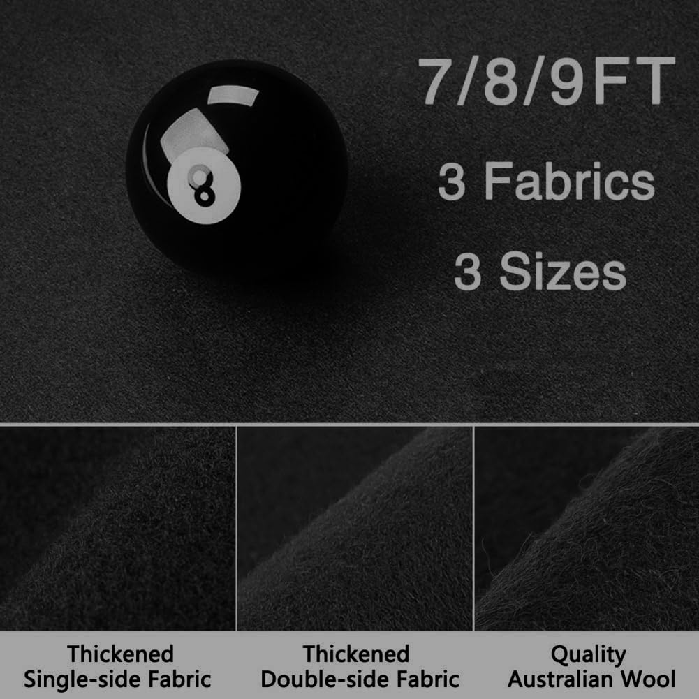 Professioneller Billardtischfilz, passend für 7/8/9/11 Fuß, Billardtuch, Billardtisch-Filztuch, Fast-Speed-Billardtischtuch, Tischball-Geschwindigkeitstuch, Snooker-Billard-Billard-Billardtischtuch