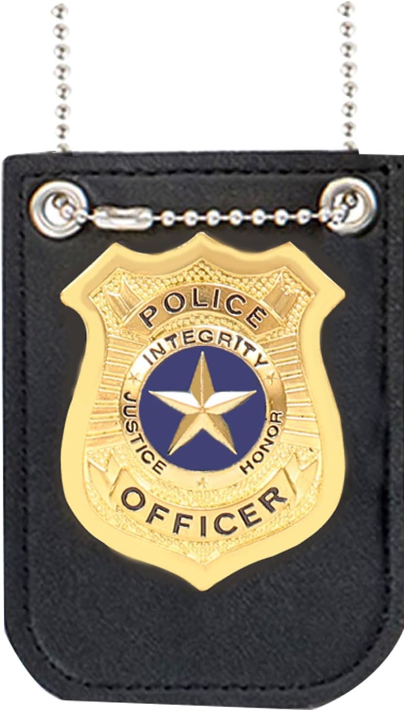 Police Officer Role Play Kit Handcuffs Sunglasses Police Costume Accessories for Cop Swat Halloween Party (4 PCS, Medium) - Image 3