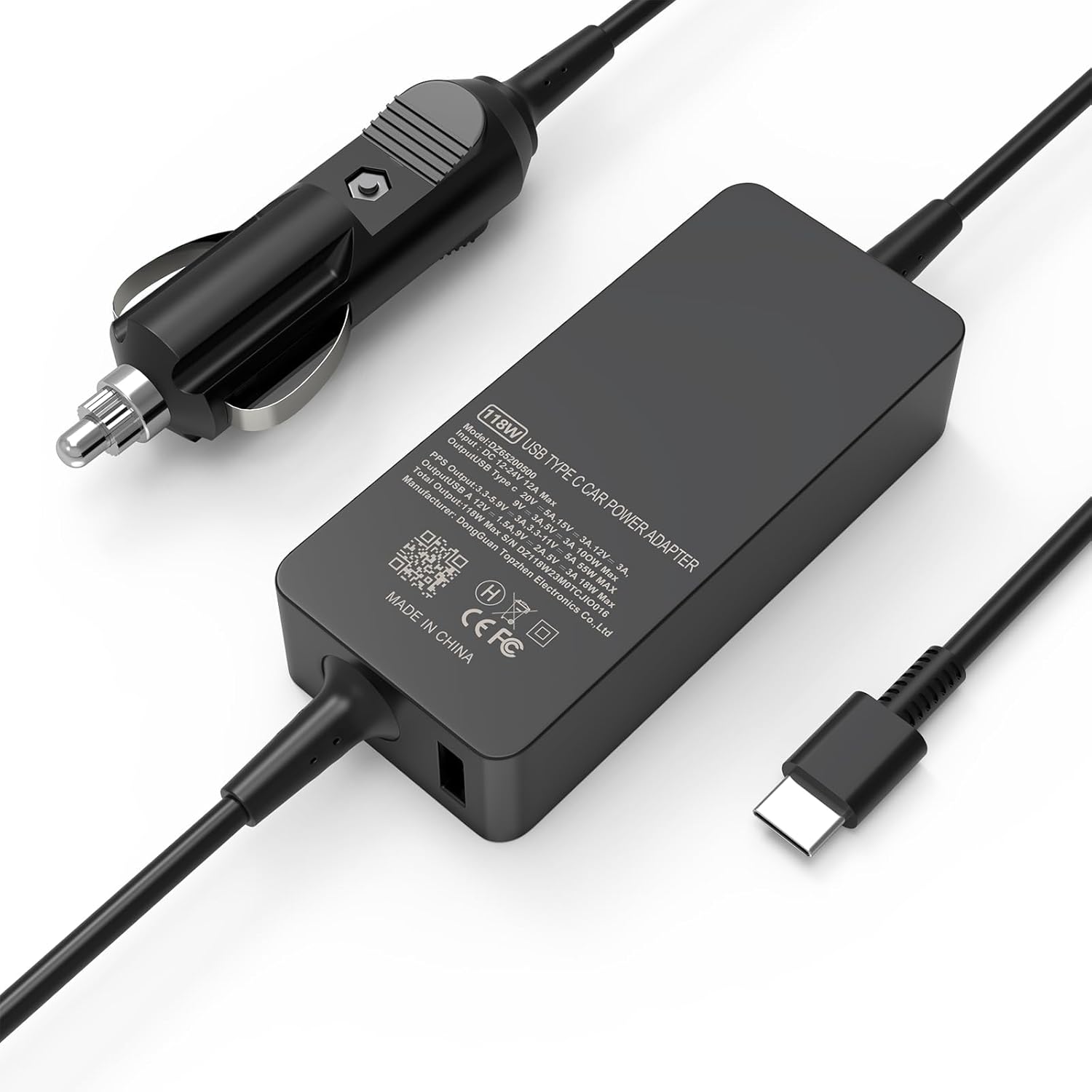 OSISZI 100W USB-C Laptop Car Charger Compatible with Samsung Galaxy Book 5 Pro 360 16" 15.6",Compatible with Dell Pro/Latitude/Precision,Compatible with HP Spectre/Elitebook Travel Type C DC Adapter