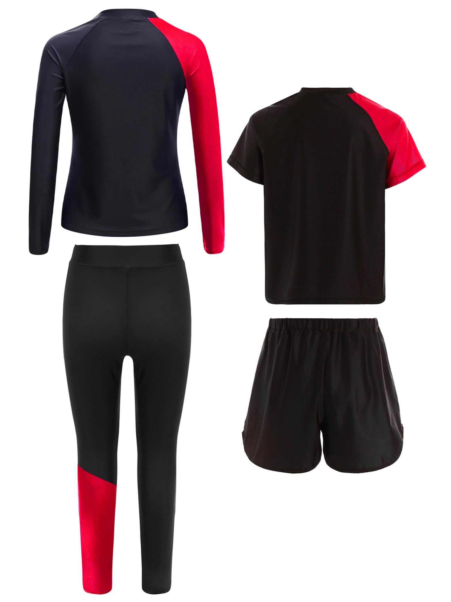 Ensemble de Boxe Enfant Garçon Hauts d'Entraînement Short MMA Kickboxing Legging Sport Uniforme de Combat