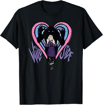 Wednesday Season 2 Wild Side Enid Werewolf Silhouette T-Shirt