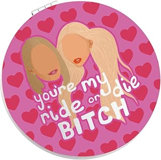 WSNANG Reality Show Inspired Gift You're My Ride Or Die Compact Makeup Mirror Reality TV Show Merchandise Friendship Gift...