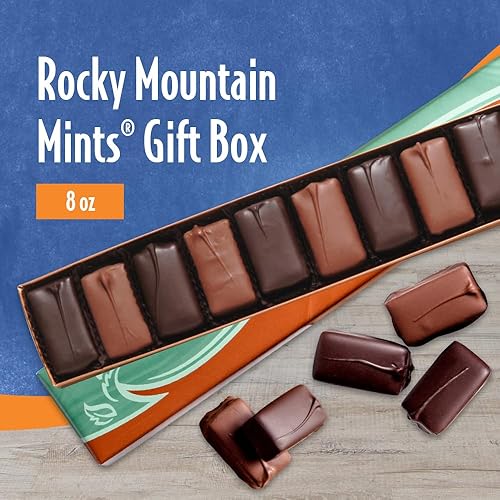 Miniatura 2 de Rocky Mountain - Caja de regalo surtida de chocolates de menta  Leche cremosa y chocolate negro decadente con menta  Delicia para los amantes del