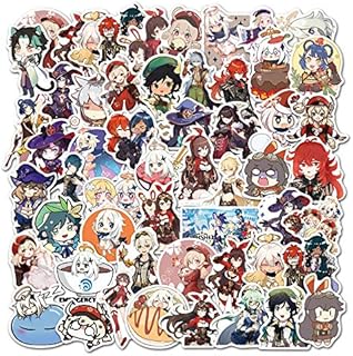 100pcs Genshin Impact Sticker Genshin Impact Stickers Pack Genshin Impact Merch Stickers for Kids Girls Teens