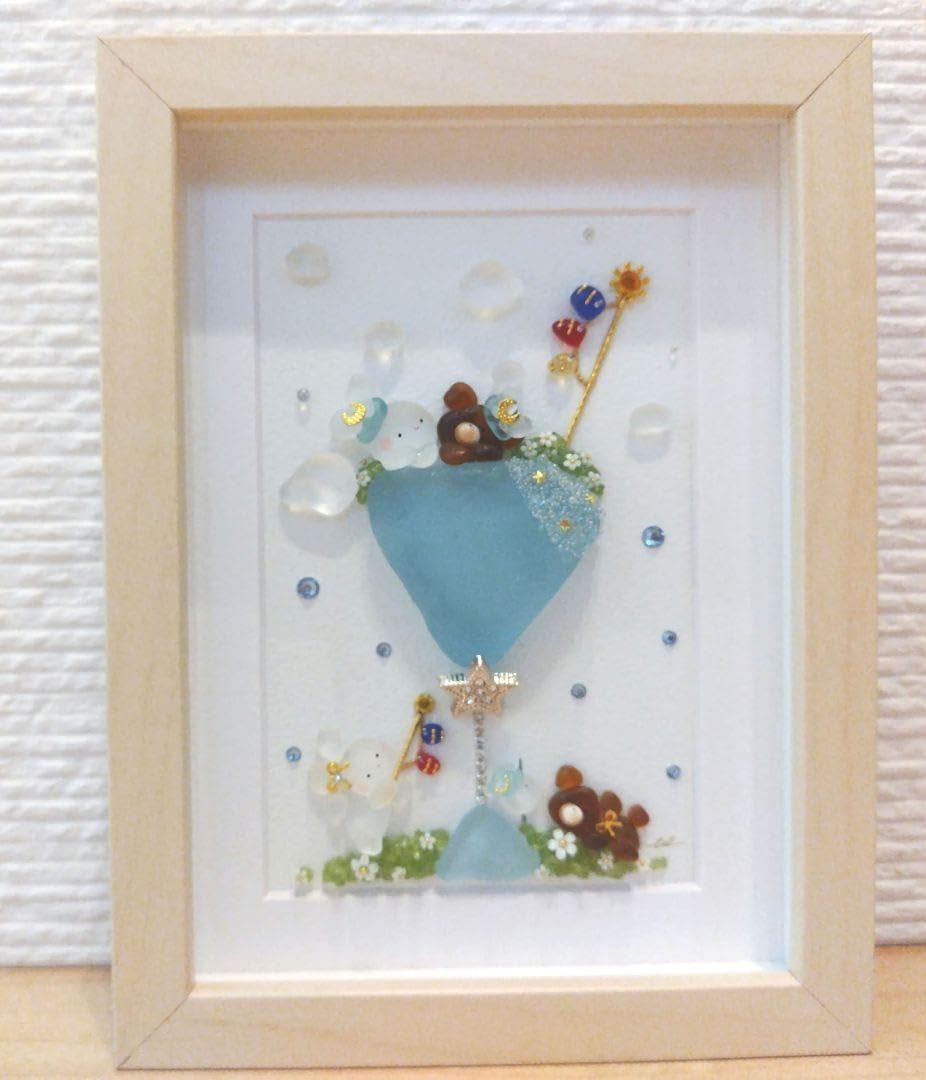 シーグラスアート『 端午の節句.。.:*カクテル』シーグラスアート