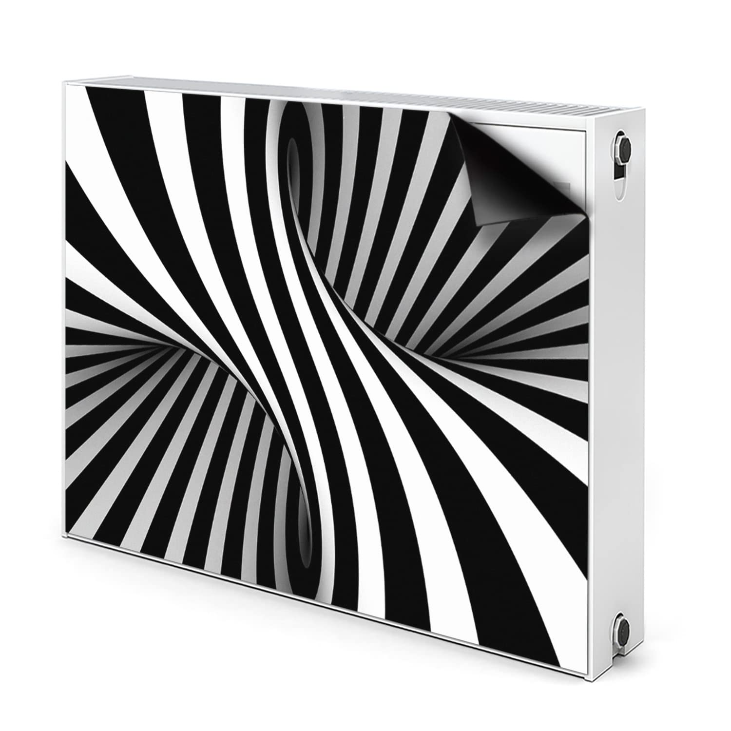 Couverture cache radiateur magnétique blanc 100x60cm dissimuler radiateur inesthétique