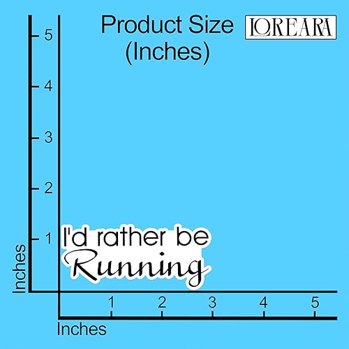 Miniatura 4 de (3 piezas) I'd Rather Be Running - Calcomanías inspiradoras con cita inspiradora, impermeables, para vaso, calcomanías de vinilo motivacional para