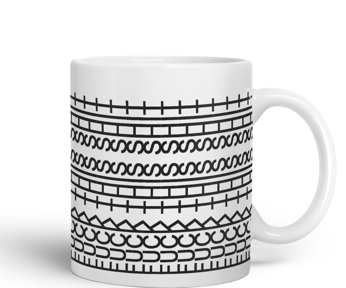 Vixar Fuck This Shit Mug Hidden Message Funny Adult Humor Sarcastic Gift Ceramic Coloured Mug Cup for Tea Coffee Hot Brew 330ml 11Oz Gift BW(White)