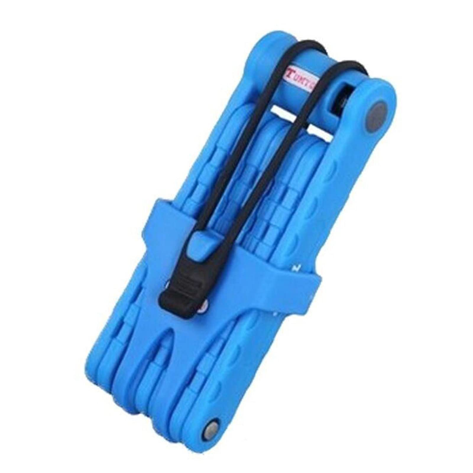 Serrure de Vélo Pliante Compacte-Serrure de Vélo de Montagne à 8 Sections-Serrure de Vélo Pliable Antivol Robuste,Blue