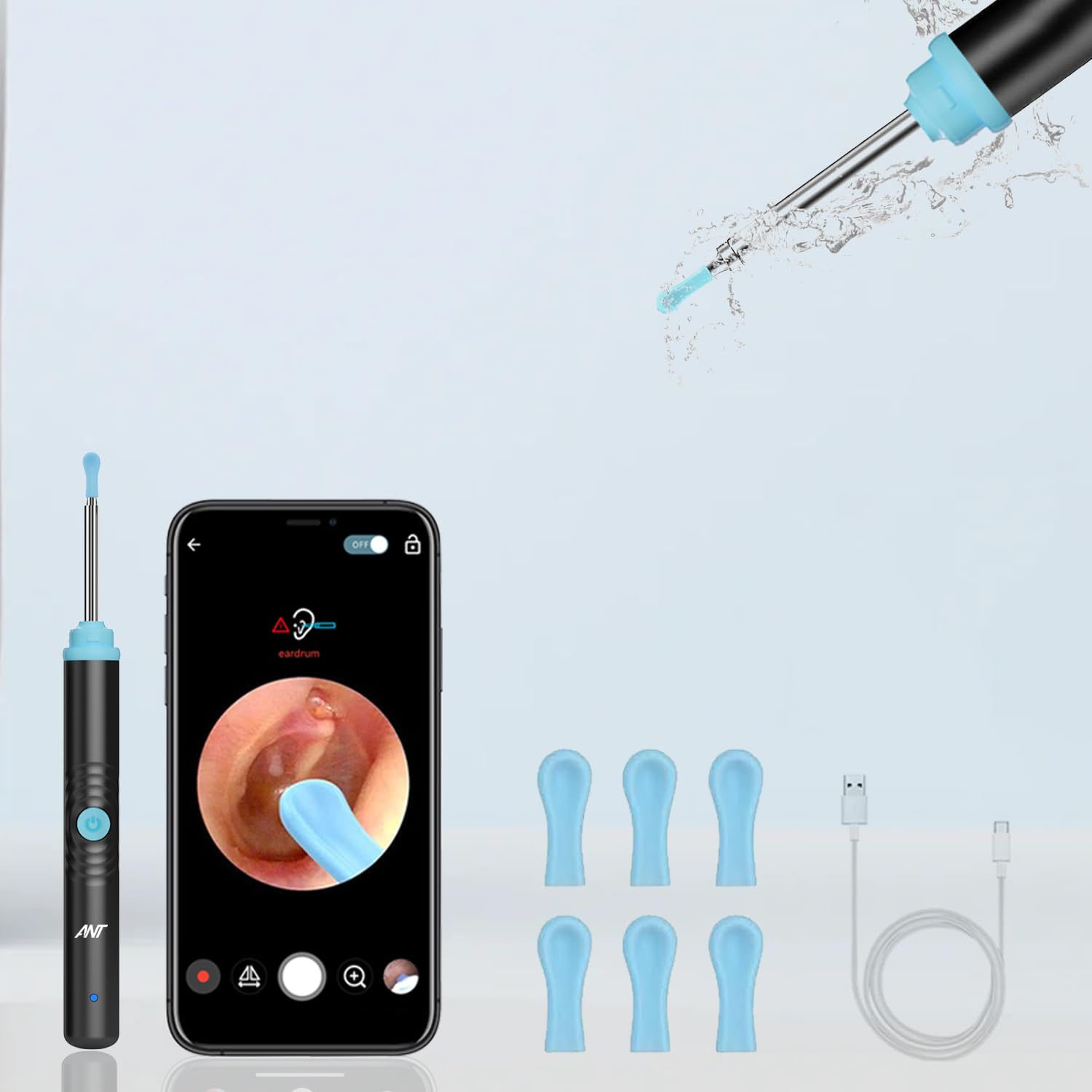 Ant Esports EWR1080 Ear Wax Removal, Ear Wax Removal Too Camera Built -in 1080P Ear Scope Otoscope, 6 Replacement Tips for Ear Pick, Safe Detachable Ear Scoop For Earwax Removal, Android/IOS. (B0CV7H6NKV) Amazon Price History, Amazon Price Tracker