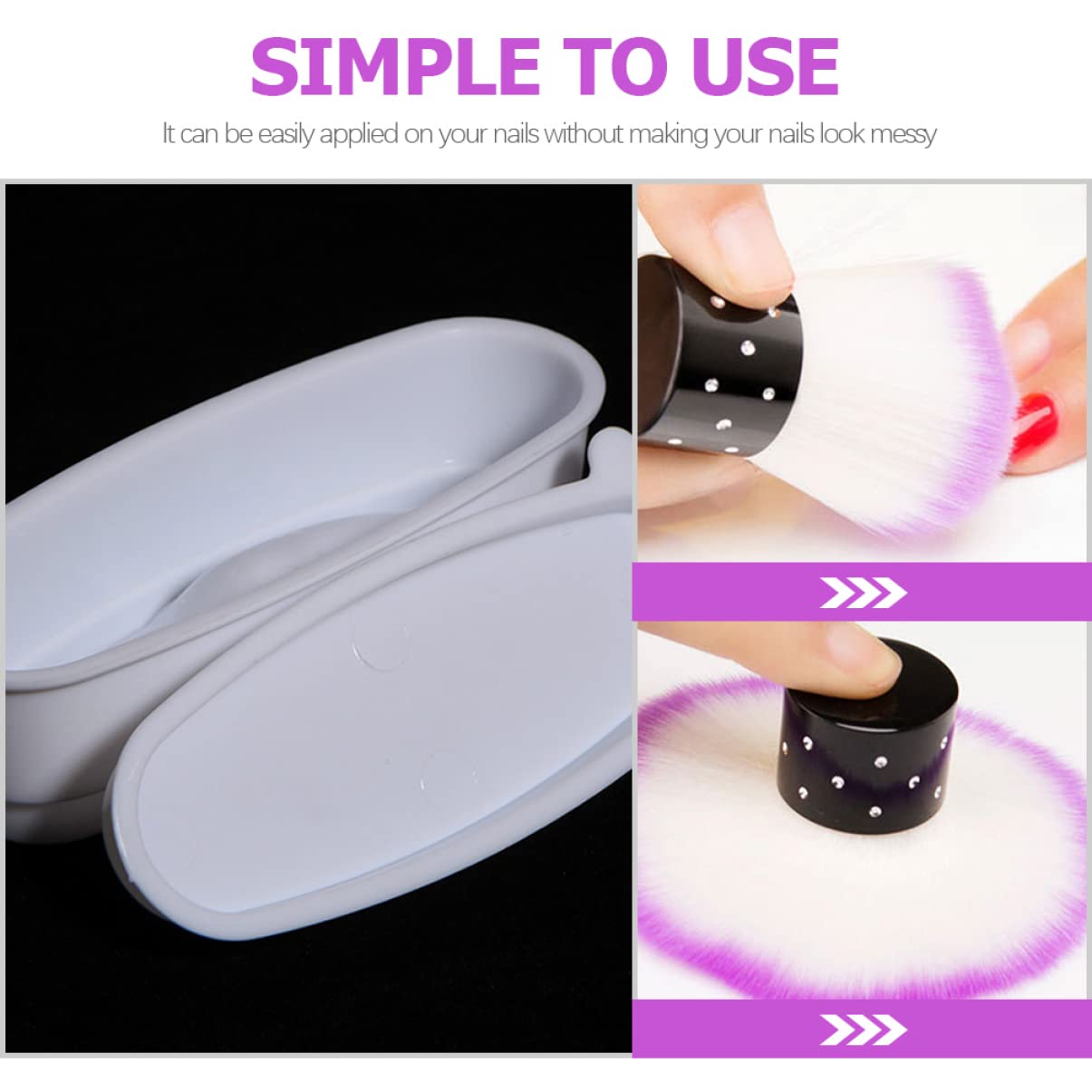 FRCOLOR 10 Set Dip French Dip Powder Nail Kit Dip Powder Organizer Strumenti per Manicure Organizzatori di Polvere con