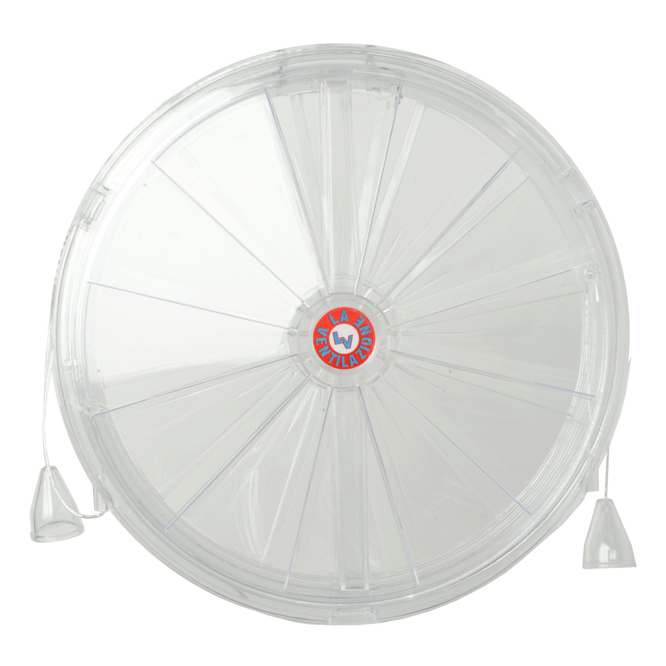 La Ventilazione AE200 Aérateur thermique pour fenêtre funicelles d'ouverture et de fermeture d'air, diamètre 210 mm, transparent simili verre