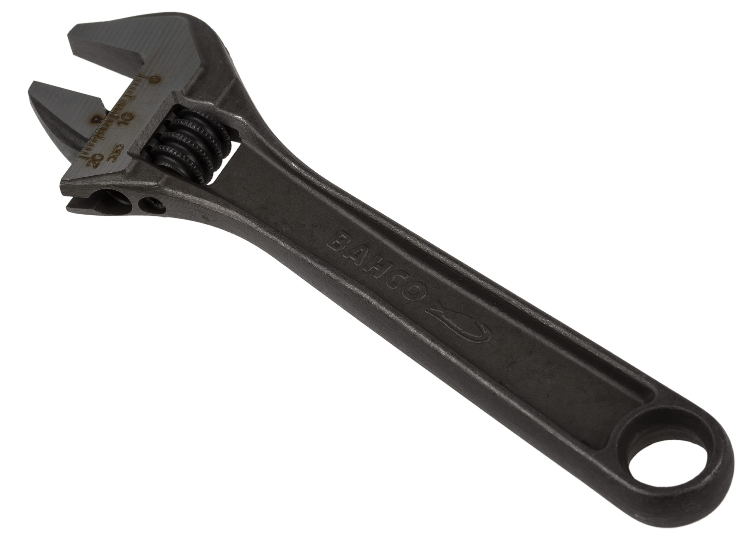 Bahco 8070 Bh8070 Ip Black-Finished Adjustable Wrench In Industrial Pack, Grey, 6-Inch, 20 Mm