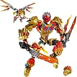 LKCOZSMXsz 611-1 Biochemical Warrior Bioniclemask Light Bionicle Lava Monster Hunter Block Compatible Bionicle Toys Without Original Box