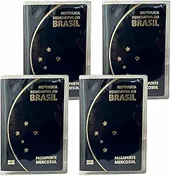 Kit com 4 unidades de capa para PassaporteTransparente Modelo