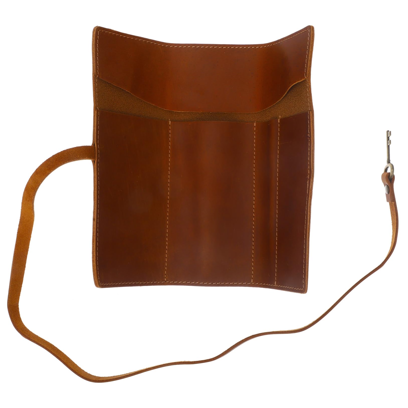 2piezas Bolsa Enrollable para Lápices De Piel De Caballo Retro Estuche De Almacenamiento De Bolígrafo Multifuncional Organizador De Lápices Bolsa para Bolígrafos Vintage