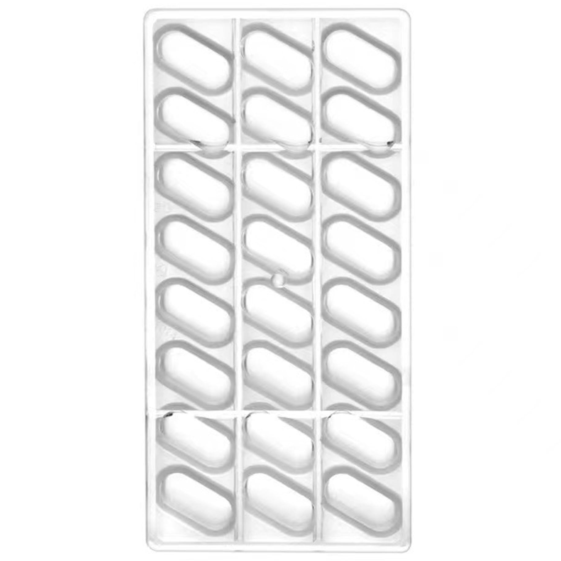 Moules à pilules en forme de capsule en silicone transparent pour chocolats
