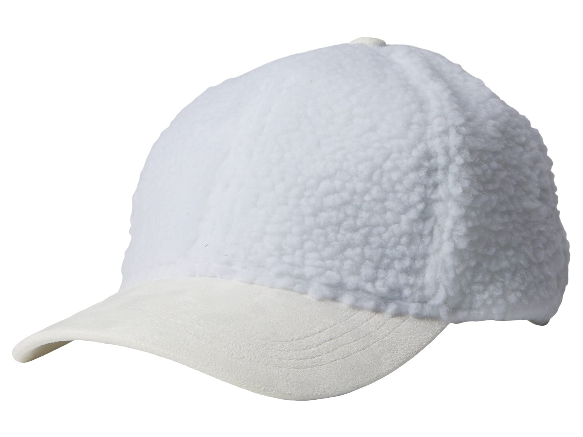 Badgley MischkaSherpa Baseball Cap Ivory One Size