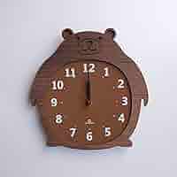 Amazon.co.jp: ヤマト工芸 Clock Zoo 掛け時計 クマ YK14-003