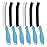 TQRR Hard Bristle Crevice Cleaning Brush-Thin Gap Scrub Brush, Small Cleaning Brush, Grout Brush, Kitchen Brush, Cleaning Tools for Toilet, Bathroom, Sink, Home, Household, Window (6, Light Blue)