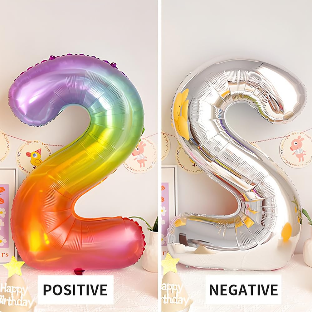 Foil Globo Número 5 Azul 40" (101cm), Inflable Helio o aire, Gigante Numeros 0-9, 10-19, 20-29, 30-100, Grande Globos Decoración para La Boda Aniversario y Cumpleaños Fiestas — view 40