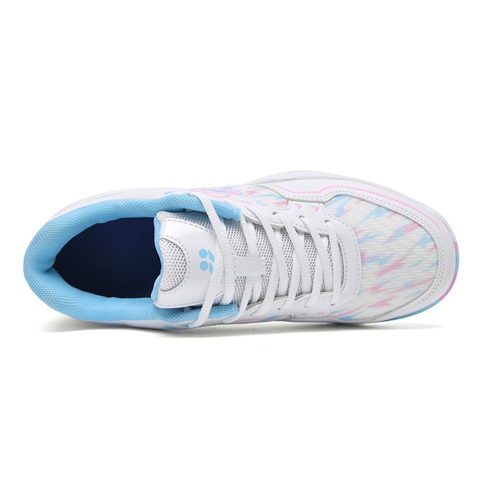 JiuQing Buty do badmintona korty tenisowe buty do ćwiczeń unisex lekkie do biegania tenisa