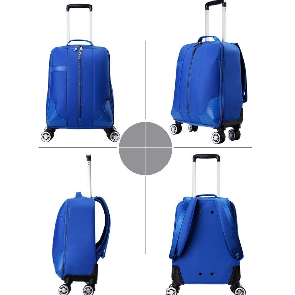 ADITAM ZHANGQIANG Valigia Trolley Internazionale Carry On Valigia Trolley Espandibile Tasca Frontale Rigida Valigia (Color : Rose Red, Size : 38 * 23 * 55cm) Double The Comfort