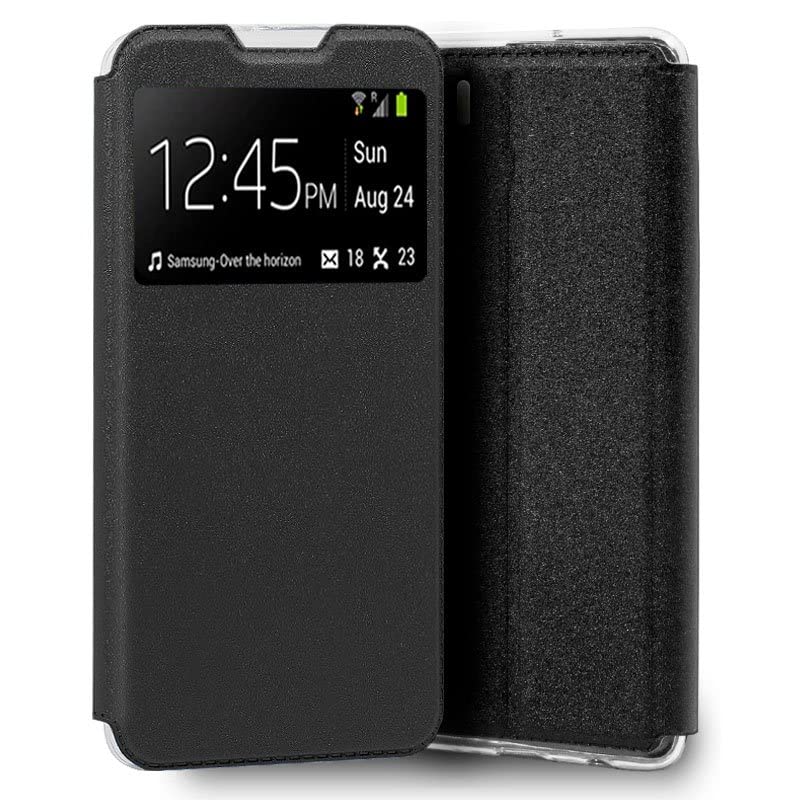Coque Oppo A91 Noir Etui Rabat Pratique pour Trajet et Bureau
