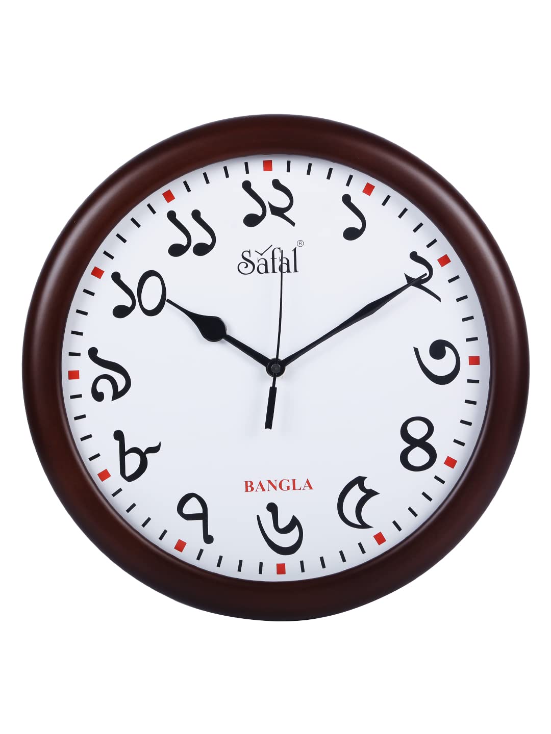 Safal Regional Indian Language Theme Based Wooden Clock (Bengali/Bangla)-image-23