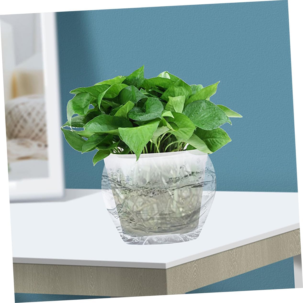 Kisangel 4PCS Plastic Nursery Pots for Gardening 1 Gallon Round Orchid Containers Drainage for Flowers and Plants for Home and Outdoor Gardening