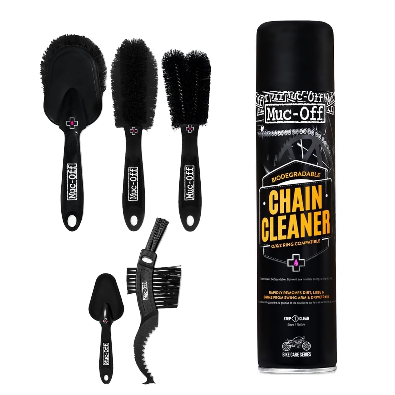 Amazon.com: Muc-Off Motorcycle Chain Cleaner + 5x Bike Brush Kit