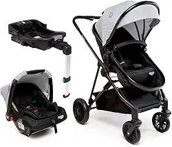 Travel System Cosco Kids, Lummy Trio, Isofix, Cinza Gelo
