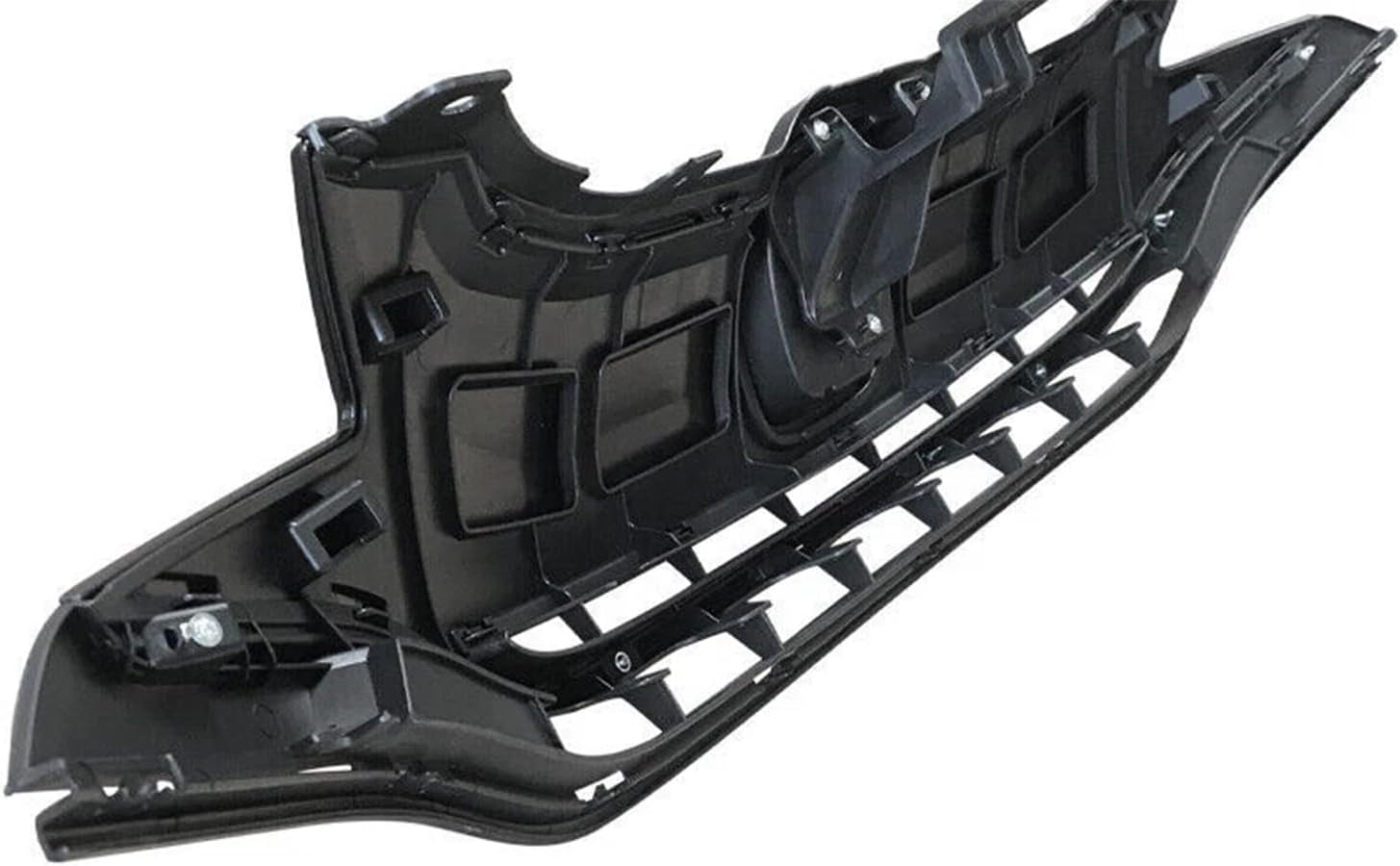 YLT AUTO Front Bumper Grille Compatible with 2015-2017 Honda Fit Gloss Black Replacement Front Air Intake Grilles